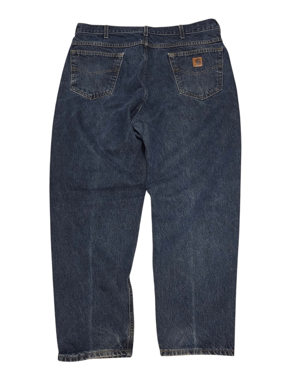 Carhartt Men's Relaxed Dark Indigo Blue Denim Jeans